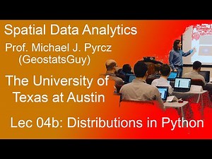 04b Spatial Data Analytics: Distributions in Python