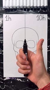 Een realistische schedel tekenen in 1 uur