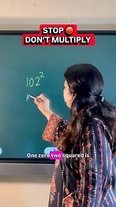 11K views · 217 reactions | Why multiply when you can think? ✨✨ 102 square = one smart shortcut, zero calculator. Math is easy when you see the pattern. | Concepts by Indervir Jolly | Facebook