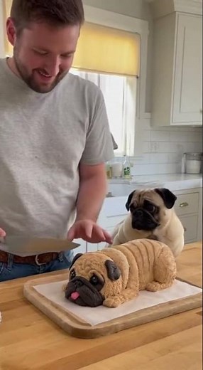 Pug vs. Pug Cake Showdown 🐾🎂