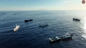 Footage of Chinese fishing vessels harassing Philippine vessels during today's #BRPSierraMadre #AyunginShoalPH resupply mission. | Philippines Defense Forces Forum