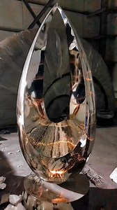 1.7M views · 29K reactions | Stunning Metal Art Illuminated Sculpture #metalsculpture #luxuryhomes #hotel #garden #stainlesssteel | Wangstone Metal Sculpture | Facebook