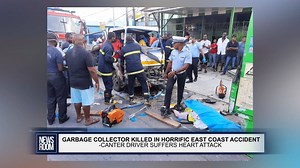 A 45-year-old Garbage Collector employed by Puran Brothers Disposal Service was on Tuesday morning killed after a canter crashed into him at Vryheid’s Lust Public Road, East Coast Demerara (ECD). Police Headquarters reported that the driver of the canter suffered a heart attack. | News Room