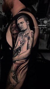 Layne Rutherford Staley also known as Layne Elmer lead singer of @aliceinchains by the master @datattoo_art #aliceinchains #aliceinchainsfans #aliceinchainstattoo @layne._.staley #bostonbarber #bostontattoo #90smusic | Boston Barber & Tattoo Co. North End
