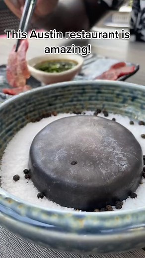 At Lucky Robot Japanese Kitchen in Austin, Texas, you can cook me on a hot stone right at your table while enjoying gorgeous sushi, including vegan sushi options! #travel #texas #travelblogger | My Curly Adventures