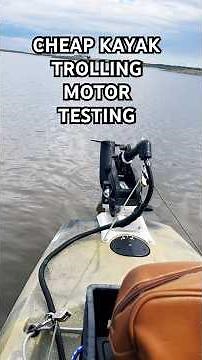 CHEAP EASY INSTALL TROLLING MOTOR ON A KAYAK #fishing #kayakfishingtips #motorizedkayak #hobiekayak