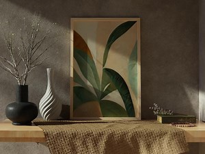 3 Abstract Jungle Plant Printables - Etsy