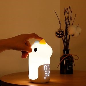 [Hot Item] Unicorn Remote Control LED Silicone Night Light Alarm Clock