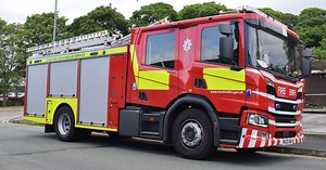 Firefighters at scene of log cabin blaze in Cornwall
