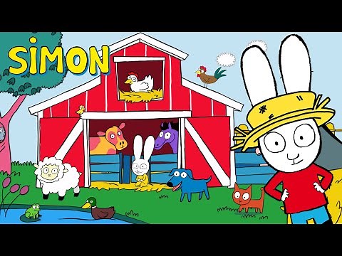 🐮🐔 Découvrons les animaux de la ferme avec Simon ! 🚜✨ | Simon | Compilation | Dessin animé
