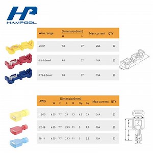 [Hot Item] Quick Splice Wire Terminals T-Tap Kit Male Spade Wire Connectors