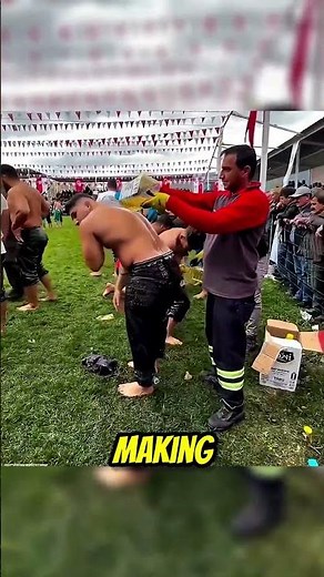 This Is Oil Wrestling😳