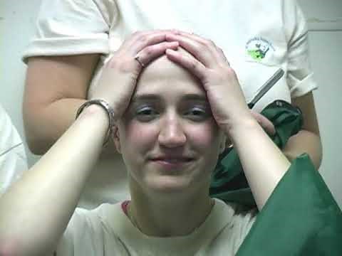 Woman Jamie's Buzz Cut and Lather Razor Head Shave at a Charity Event complete full video