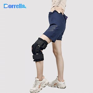 [Hot Item] Adjustable Sport Grade Orthopedic ROM Neoprene Open Patella Fitness Running Knee Pad Joint Hinged Post Op Knee Support Brace