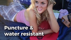 Compressible Inflatable Camping Pillow - Backpacking & Beach Use, Multiple Colors, Ergonomic Neck & Lumbar Support