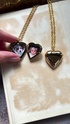 A Locket Designed With Love❤ You have been loving our new two photo heart locket after it launched on Sunday! The locket has space for two photos inside and its large surface area allows for engraving on the back. Who would you gift this locket to? Let us know in the comments below✨ #goldlocket #heartlocket #personalisedjewellery | LILY BLANCHE | Facebook