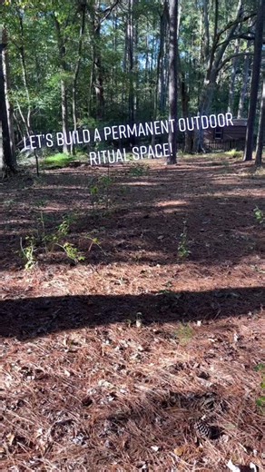 Building an outdoor magical space in my yard. #witchtok #witchcraft #vvitchtok #KFCSecretMenuHacks #witch #witchesoftiktok