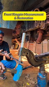 Kingpin(kinpin) Measurement & Restoration . . . . #kingpinworking #mechanicguru #santoshpattimistry | Mechanic Guru