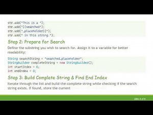 How to Locate the Start and End Positions of a Searched String in a List in Java