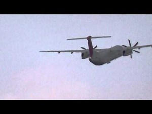 【飛行機】プロペラ機の離陸から左旋回まで