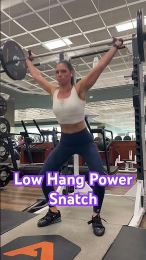 🏋️‍♀️ Low Hang Power Snatch #strengthtraining #weightlifting #technique