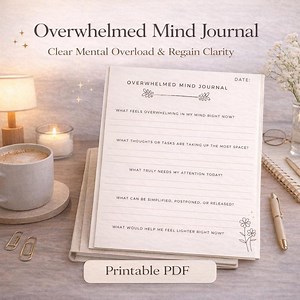 Overwhelmed Mind Journal PDF – Clear Mental Overload and Regain Clarity - Etsy Canada