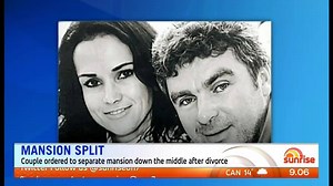 Couple splits assets after divorce...literally! Weekend Sunrise is live: www.7live.com.au #sun7 | Sunrise