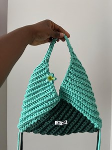 Triangle Crochet Bag - Etsy