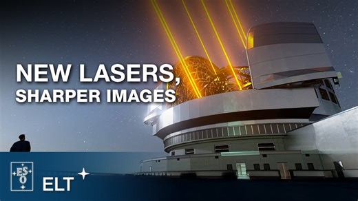 New Powerful Lasers for World's Largest Optical Telescope | ESO FriendsofNASA.org: Ground-based telescopes have a trick up their sleeve to deal with atmospheric turbulence—lasers. By creating artificial stars in the sky and monitoring how blurred they are, we can obtain very sharp images of the cosmos. Together with our industrial partners, we are now testing next-generation lasers for our Very Large Telescope (VLT) and our Extremely Large Telescope (ELT). Credit: ESO Directed & Edited by: Angel
