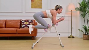 DERACY Ab Workout Machine Adjustable Ab Trainer Abdominal Trainer for Home Gym Foldable Ab Crunch Machine for Core 440 LBS