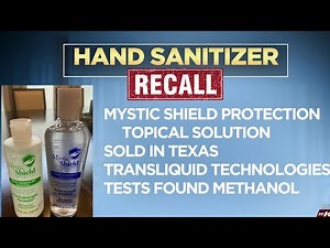Two hand sanitizer brands recalled over methanol concerns