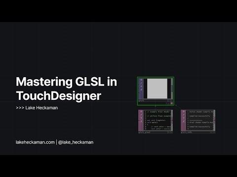 Mastering GLSL in TouchDesigner, Lesson 6: Basic Procedural Noise