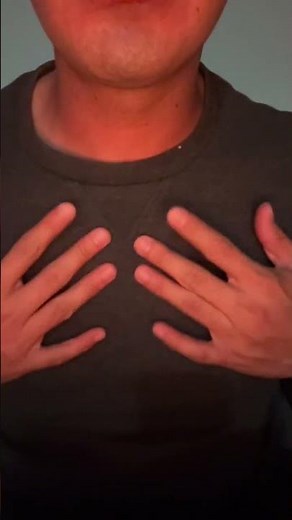 ASMR: Chest Scratching + Tapping 👕✨ (Relaxing Sounds) #ASMR #SHORTS