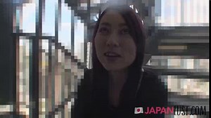 Japanese MILF Tomoka Horii approaches with an eager curiosity