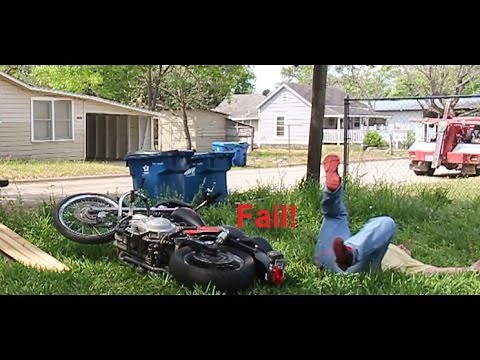 Fat Guy Fails Loading Harley