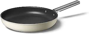 Smeg Cookware 12-Inch Cream Frypan