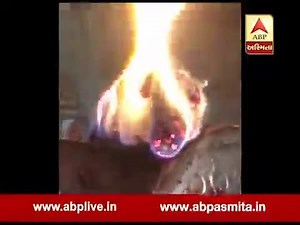 Tiger symbol show in Deep of Ambaji Temple