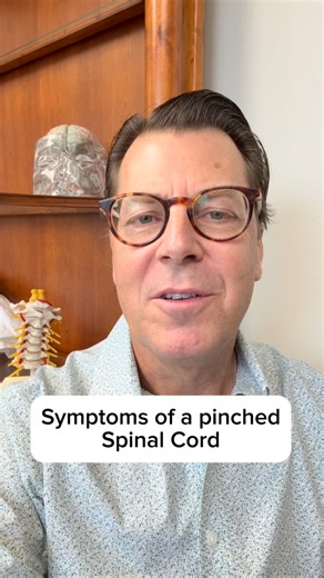 8K views · 2.3K reactions | Learn the symptoms of a pinched spinal cord from a board certified neurosurgeon. If this type of medical information interests you, then sign up for my free weekly newsletter | Dr. Brian Hoeflinger, MD | Facebook