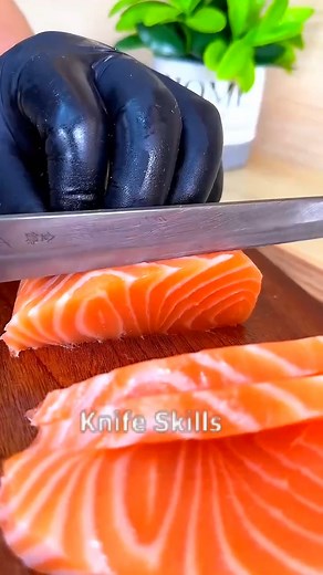 2.3K views · 18 reactions | Click on the broadcast so rich fish oil and have you ever tasted the sashimi salmon food. | Skills Page | Facebook