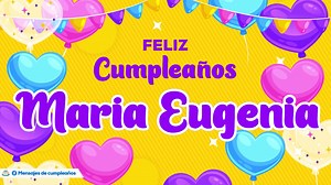 ⭐ Feliz Cumpleaños María Eugenia ⭐ 🤩 Ingresa a https://bit.ly/cumplesnombres y registra tu nombre para crear el video. 🎂 Felicita a quienes cumplen años 🎂 | Doy Gracias a Dios