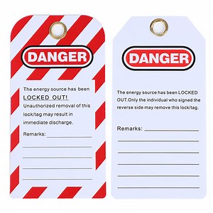 [Hot Item] Custom Equipment Lockout Safety PVC Labels Safety Tag Danger Inspection Warning Tag out