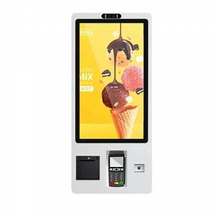[Hot Item] Floor Standing Touch Screen PC Self-Ordering Payment Kiosk Interactive Self Service Android POS Printer Kiosks