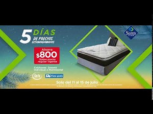 5 Días de Precios Extraordinarios - Colchones Serta