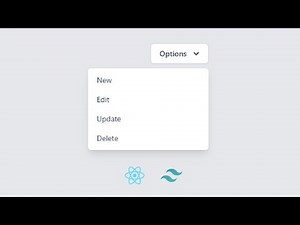 Dropdown menu made with React and Tailwind CSS