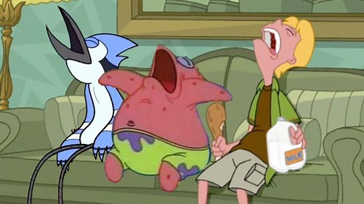 Patrick, Mordecai and Jeremy Sleeping on Couch | Know Your Meme