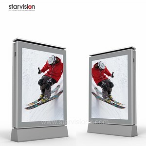 [Hot Item] Floor Stand LED Backlit Sign Board Outdoor Poster Advertising for Bus Stop