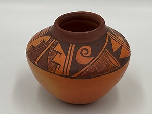 Native American Seed Pottery, Tewa-Hopi Handbemalt (Signiert, Klein) - Etsy.de