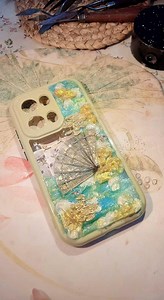 Custom Handmade Pressed Flower Phone Case: Decoden Cream Glue, iPhone - Etsy