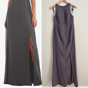 Nordstroms Dessy Collection Maternity Maxi Dress Bridesmaid Gown 6 NWT