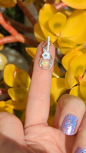 Dainty little Welo Opal 🥰 Did you know opal is the birthstone for October? I love opals, they are so beautiful, I plan to make a few more opal pendants this week. #weloopal #weloopaljewelry #opaljewelry #wirewrappedpendant #riojeweler | OxanaCrafts